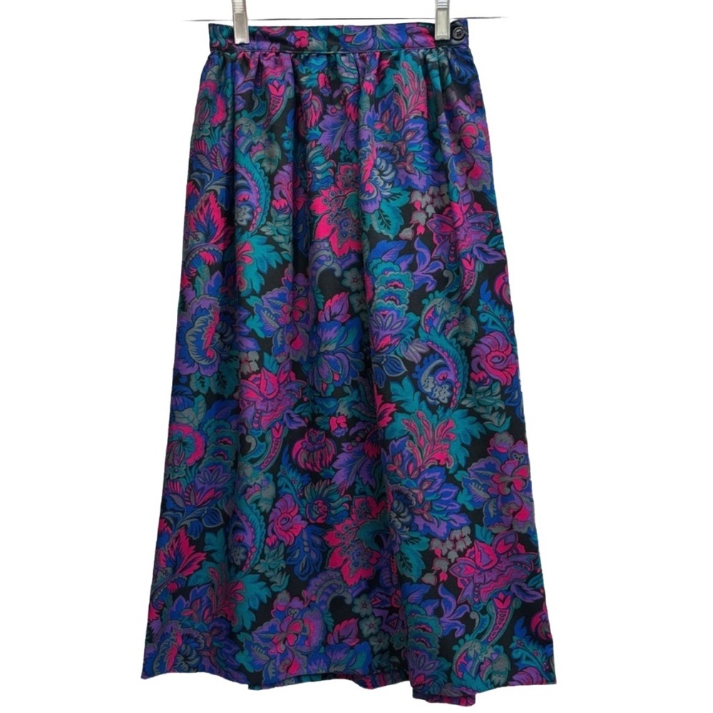 Vintage 1980s Retro skirt FOLIO by Fire Islander adjustable size 6